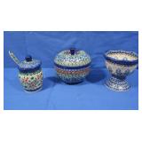 Unikat Handmade Polish Pottery Pieces Stamped