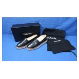 NIB Chanel Lambskin Espadrilles-ladies sz 37