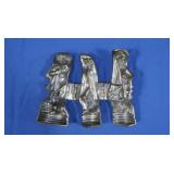 Antique Hinged Metal Chocolate Mold-Cupid