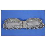 Antique Hinged Metal Chocolate Mold-Coal Car