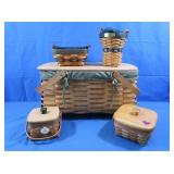 5 Longaberger Baskets (very good cond)