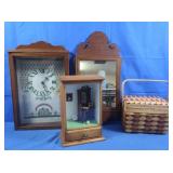 Clock, Shadow Box Display, Basket, Mirror