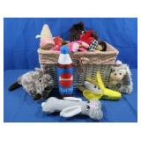 Dog Toys, Wicker Basket