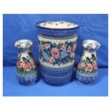Unikat Handmade Polish Pottery Pieces w/Designer