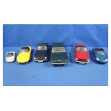 6 Diecast Models, Cougar, TR6, Corvette