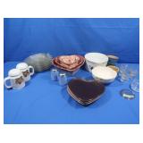 Belleck Irish Bowl, Pottery, S&P Shakers & more