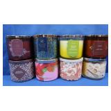 New Candles-Bath & Body Works & White Barn 3-wick