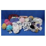 Tote w/New Body Sponges, Makeup Bags, Slippers