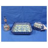 Unikat Handmade Polish Pottery Pieces Stamped