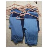 Ladies Elastic Waist Denim Pants-sz Med/12