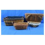 4 Longaberger Baskets (very good cond)