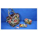 New Vera Bradley-Emma Bag, Jewelry Box, Glass