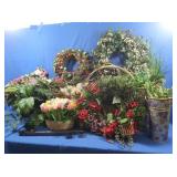 Huge Lot Floral Arrangments & Home Decor