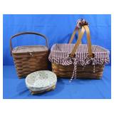2 Longaberger Baskets (very good cond)