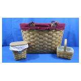 3 Longaberger Baskets (very good cond)