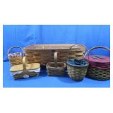6 Longaberger Baskets (very good cond)