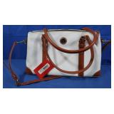 NWT Dooney & Bourke Lg Whtie Domed Satchel