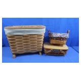 3 Longaberger Baskets (very good cond)