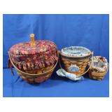 3 Longaberger Baskets (very good cond)