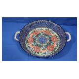 Unikat Handmade Polish Pottery-Lg Round Casserole