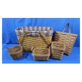 5 Longaberger Baskets (very good cond)