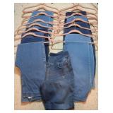Ladies Elastic Waist Denim-sz Med