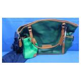 NWT Dooney & Bourke Green Medium Tote w/Dust