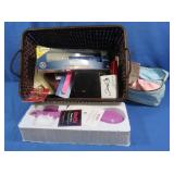 Beauty Tools & more w/Lg Basket