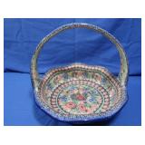 Unikat Handpainted Polish Pottery-Basket/Bowl