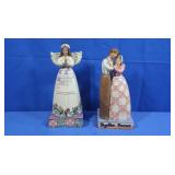 2 Jim Shore Figures-Angel of Healing, Together
