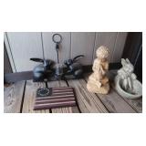 Outdoor Decor-Rabbit Rain Gauge, Rabbit Pot, Boy