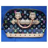 New Louis Vuitton MM Alma PM Bag in Black/Noir