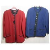 2 Geiger Austria Wool Jackets-Exc. Cond-Sz 40 & 44