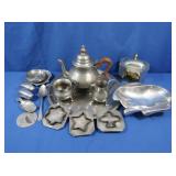 Williamsburg Steiff Teapot, Creamer, Sugar, Lenox