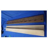 Wooden Coat Hanger 48x3", Wooden Shelf 48x7"