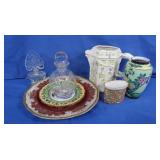 Belleek Ireland Pitcher, Porcelain Vase-Japan,