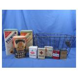 Vintage Tins & Cardboard Quaker Oats