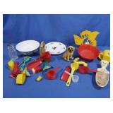 1940s Cherry Hook, Red Plasticware & more