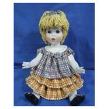 Zampiva Spaghetti Hair Ceramic Doll-Italy