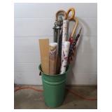 Metal Tri-pod, Umbrellas, Wrapping Paper & more