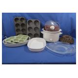 Cast Iron Bundt Pan, Crock Pot, Platters & more