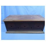 Metal Box w/Wood Lid