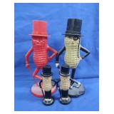 Vintage Plastic Mr Peanut Figurines