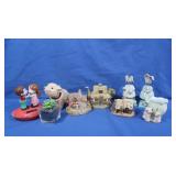 Flocked Lamb Bobblehead,Lilliput Lane Houses& more