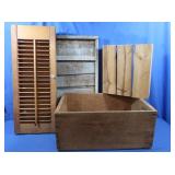 Wood Crate, Shutters & more