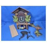 Painted Wood Cuckoo Clock (no weights)