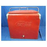 Classic Portable Coca Cola Cooler w/Galvanized