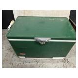 Vintage Coleman Green w/White Cooler