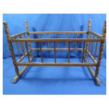 Wooden Baby Doll Rocking Cradle (frame only)