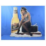 Vintage Miller Genuine Draft Embossed Metal Sign